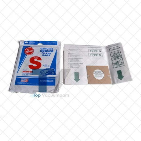 - Hoover Type S Futura Spectrum Canister Vacuum 3 Genuine Paper Bags // 4010064S