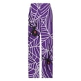 thumbnail image 5 of Spider Web Spider Purple Women's Pajamas Pajama Pants Women's Sleepwear Lounge Sleep Bottoms Stretch with Pockets, 5 of 7
