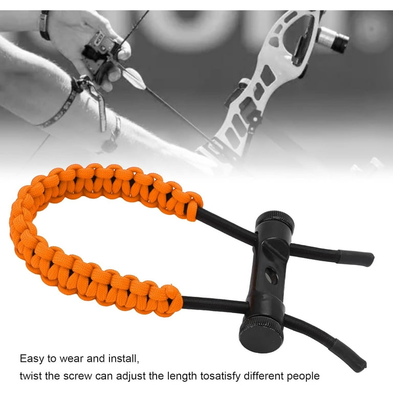 Cinghia Polso Per Arco Elong Outdoor - Pelle E Paracord, Regolabile - Foto 10