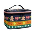 thumbnail image 2 of HELLHERO 8.86 x 6.5 x 5.9 Inches Christmas Theme Travel Makeup Bags Portable Traveling Makeup Bags Practical, 2 of 6