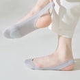 thumbnail image 6 of Ball of Foot Cushioned Low Cut Liner Socks Women's Nonslip Strap Half Toe Socks, 6 of 21