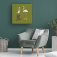thumbnail image 3 of Trademark Fine Art Florent Bodart  Fashion Flamingos Canvas Wall Art, 3 of 4
