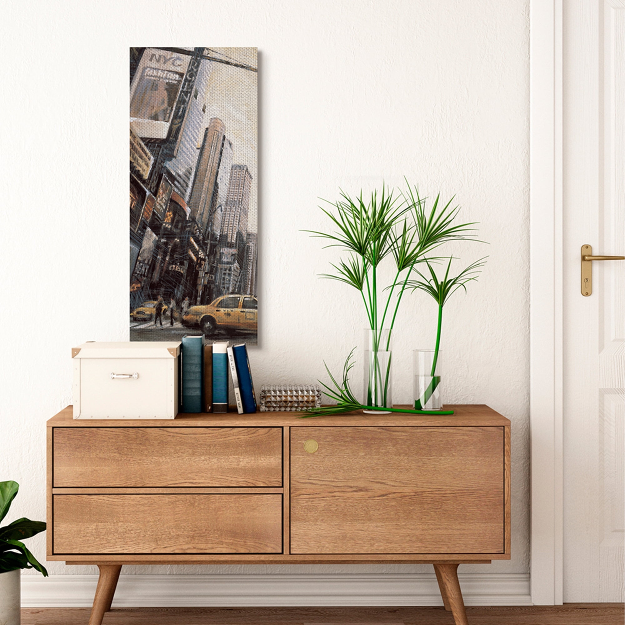 Stupell Industries New York City Street Cityscape Painting Canvas Wall Art by Matthew Daniels