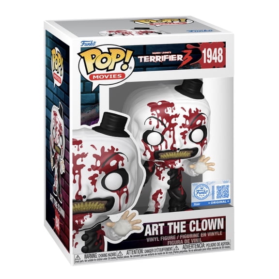 Funko Pop Art the Clown 1948 Terrifier 3 Exclusive Vinyl Figure