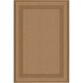 thumbnail image 2 of Well Woven Modern Plain Border Brown Flat Pile Easy to Clean 3'3" x 5' Area Rug for Living Room Dining Room Bedroom and Kitchen, 2 of 7