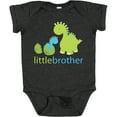 thumbnail image 3 of Inktastic Dinosaur Little Brother Green Boys Baby Bodysuit, 3 of 5