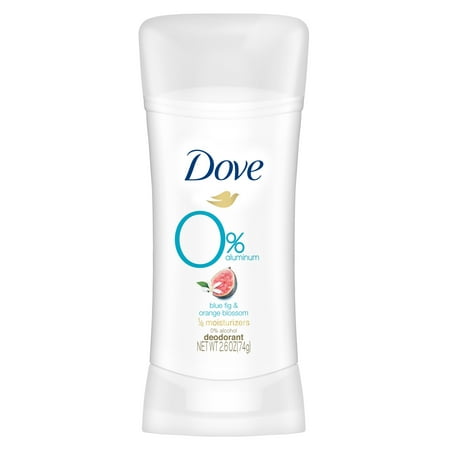 Dove 0% Aluminum Deodorant Blue Fig & Orange Blossom 2.6 (Best Deodorant Without Aluminium)