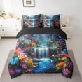 thumbnail image 2 of Manfei Rainbow Rustic Flowers 7-Piece Twin Bedding Sets,Waterfall Landscape Bedding Comforter Set,Beauty Natural Scenery Sheet Sets For Teens,Ultra Soft Home Decor Reversible, 2 of 8