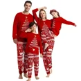 thumbnail image 2 of 2024 Nuevos conjuntos navideños familiares, conjunto de pijamas a juego para mamá, papá y niños, mameluco para bebé y perro, traje suave y suelto de 2 piezas, ropa de dormir, 2 of 5
