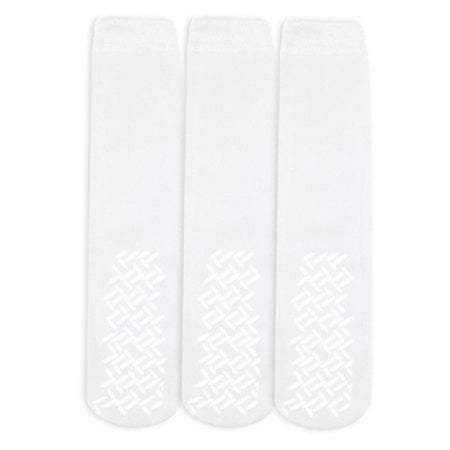 Personal Touch Top of the Line Hospital Non Skid Slipper Socks Ladies or Men s Colors 3 Pairs (White X-Large Ankle) Personal Touch Top of the Line Hospital Non Skid Slipper Socks Ladies or Men s Colors 3 Pairs (White X-Large Ankle)