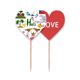 thumbnail image 1 of Haití Landscap animales bandera nacional Palillos de dientes bandera etiqueta de amor selección de pastelitos, 1 of 4