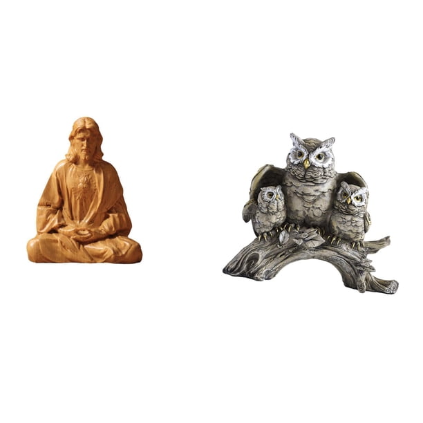 Estatua del Corazón de Jesús,Estatua de Jesús para decoración del hogar,Figura católica de Jesús,Figuras de búho,Figuras de búho,animales artificiales,artesanías,decoración del hogar