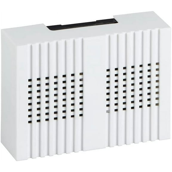 Newhouse Hardware Wired Doorbell Chime, Classic Waffle Design, White