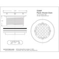 thumbnail image 2 of Westbrass D206P-07 PVC Compression Shower Drain - Satin Nickel, 2 of 5