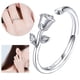 thumbnail image 1 of Anillos para mujer, regalos para mujer, anillo de rosa abierto con ajuste ajustable para niñas, bola de rompecabezas, 1 of 5