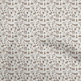 thumbnail image 1 of oneOone Silk Tabby White Fabric Circus Sewing Material Print Fabric By The Yard 42 Inch Wide-aA, 1 of 5