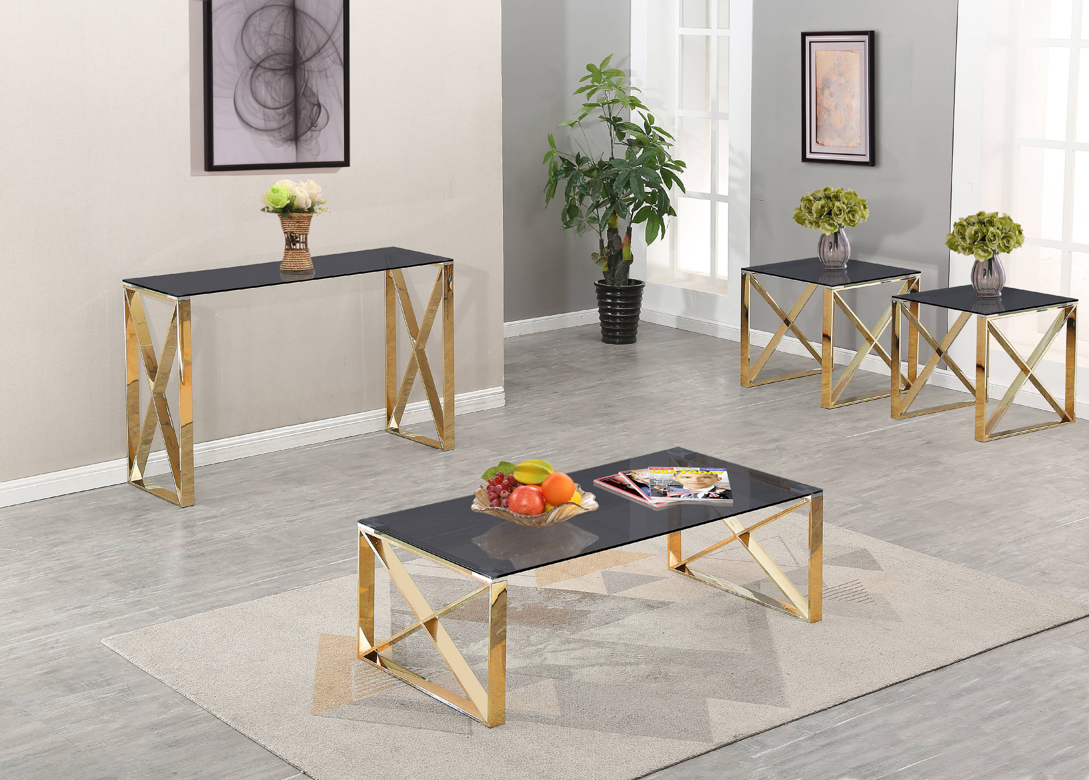 gold tables for living room