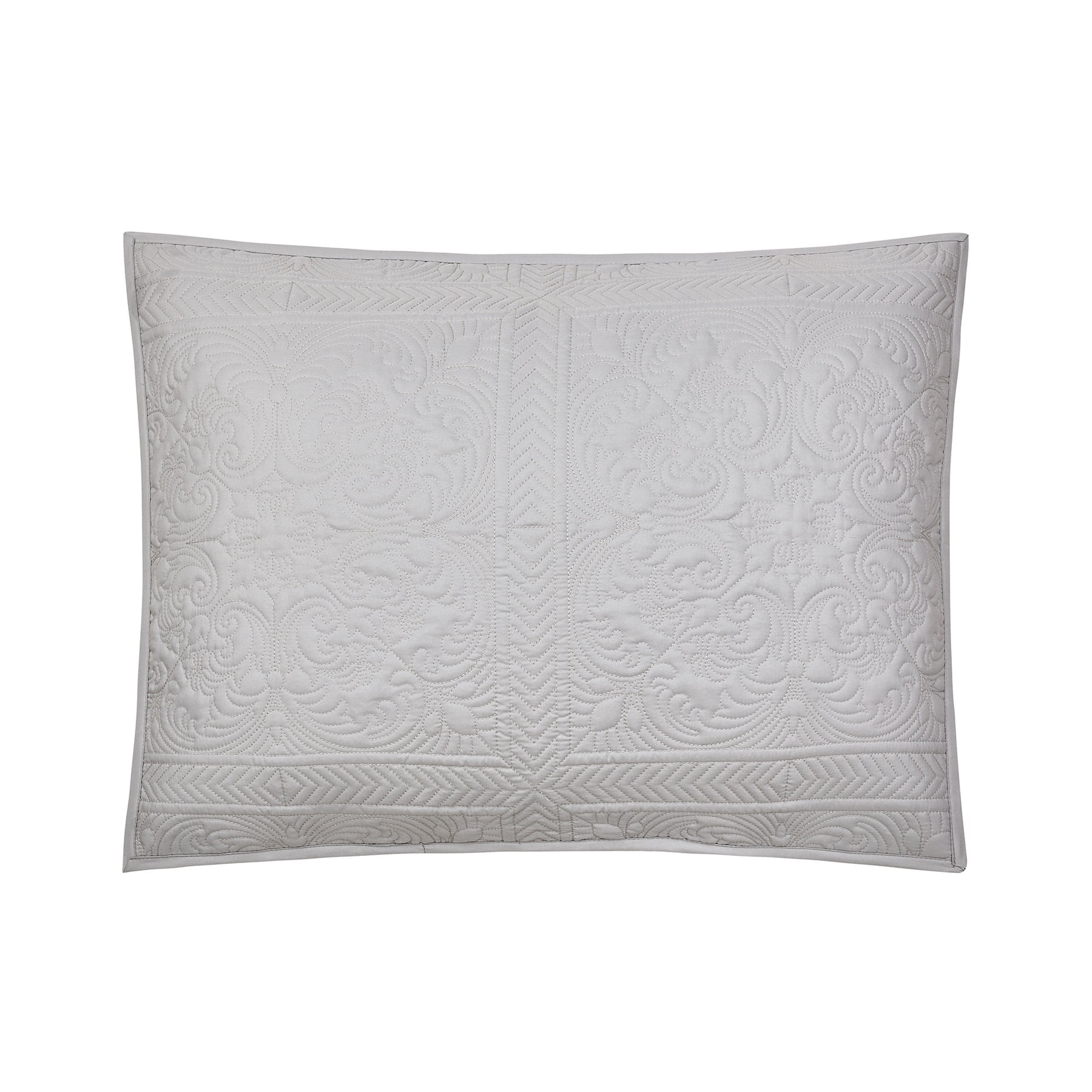 Modern Heirloom Solid Stitch Gray 3-Piece Bedspread Set, Full/Queen