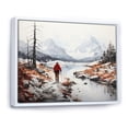 thumbnail image 2 of Designart "Arctic Hike Alaska II" Winter Landscape Floater Framed Wall Art Print, 2 of 7