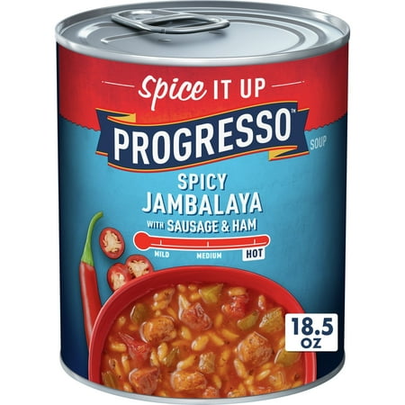 Progresso Spicy Jambalaya Soup With Sausage & Ham, 18.5 oz Can