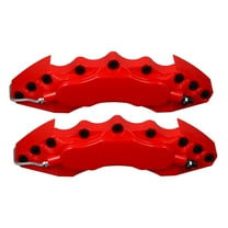 BESTOYARD Universal Car Accessory 1 Pair Red High Temperature Resistant ABS Brake Caliper Cover