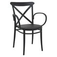 thumbnail image 3 of Luxury Commercial Living 5-Piece Black Outdoor Patio XL Dining Set, 3 of 6