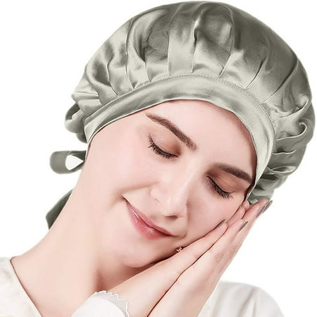 

Dadaria Turbans for Women Head Wraps Women Adjustable Long Hair Night Cap For Housework And After Childbirth Cap Dark Gray Free Women