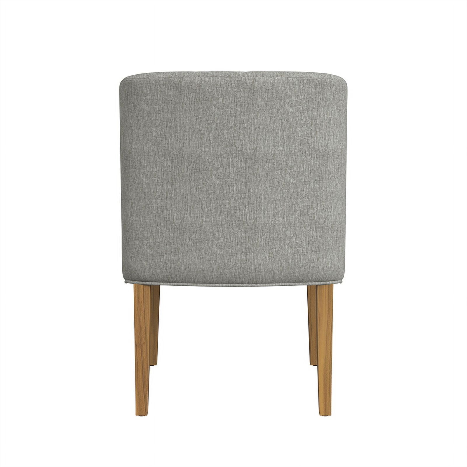 HomePop Mid-Back Upholstered Dining Chair, Gray