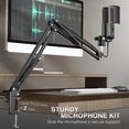 thumbnail image 5 of FIFINE USB Studio Microphone Kit for PC Computer, Recording Microphone Bundle with Boom Arm, Gain Control, Mute for Streaming, Podcasting T669 Pro, 5 of 8