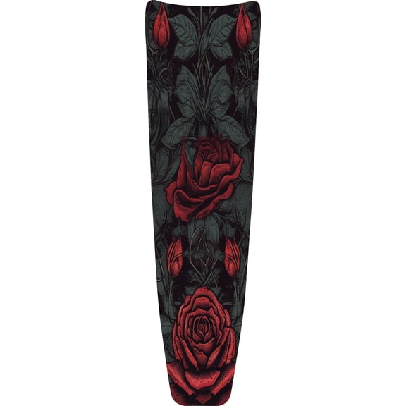 Kustom Cycle Parts Gothic Red Roses Plastic Dash Panel Console Insert! Compatible with 2024  Harley Davidson Street Glides & Road Glides 2023 CVO