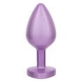 thumbnail image 4 of CalExotics Jewel Amethyst Heart Glass Anal Plug, Large, Purple, 4 of 7