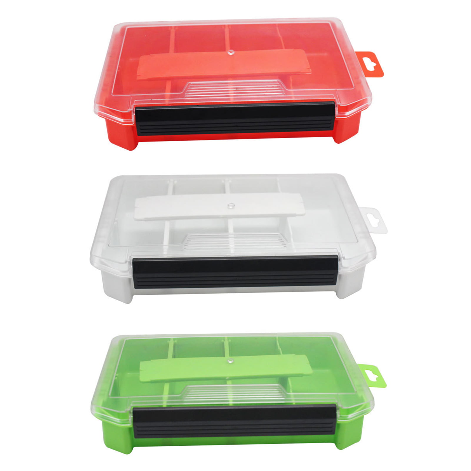 Plastic Fishing Tackle Boxes Lure Container Bait Storage Case Fishhook Box Tool 