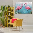 thumbnail image 2 of Stupell Industries Flamingo Lagoon Duo Canvas Wall Art, design by LSR Design Studio, 30 x 45, 2 of 7