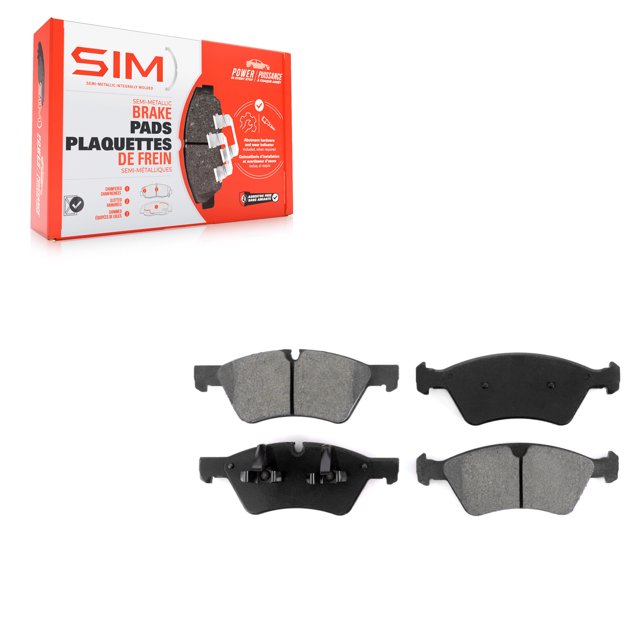 Front Semi-Metallic Disc Brake Pads SIM-1123 for Car Mercedes-Benz E350 ML350 GL450 R350 GL550 ML500 ML320 GL350 E550 ML550 GL320 E500 R500 R320 G55 AMG ML450 R63