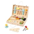 thumbnail image 3 of Juego de herramientas de madera para niños pequeños Strade Fareast Limited juguetes de construcción Montessori, 3 of 8