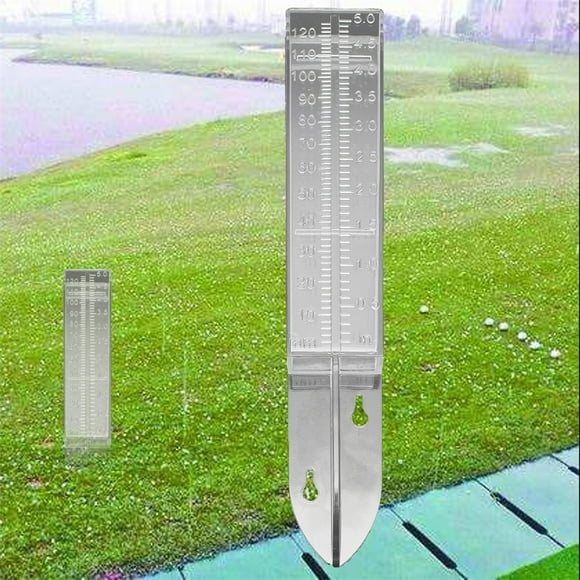 Medidor de lluvia de 120ml, medidor de lluvia de plástico de doble escala, herramienta de medición de lluvia para exteriores