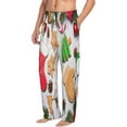 thumbnail image 2 of Bingfone Christmas Gingerbread Cookies Mens All Over Print Sleep Pajama Pants-Small, 2 of 9