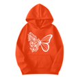 thumbnail image 4 of HSHMT Suits for Women 2 Piece Women's 2 Piece Outfits Butterfly Print Hoodies Pullover Sweatshirt Sweatsuits Joggers Pants With Pockets, 4 of 5