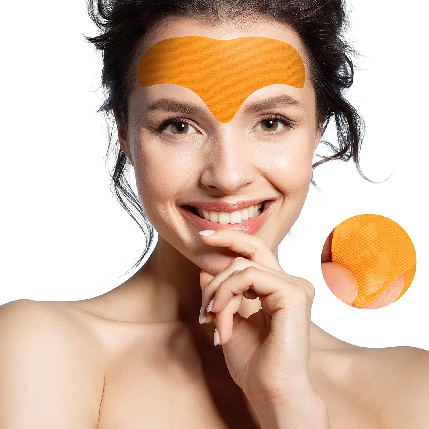 Forehead Wrinkle Patches - 7-Pack Facial Patches for Forehead Wrinkles - Wrinkle Patches with Hydrolyzed Collagen, Natural