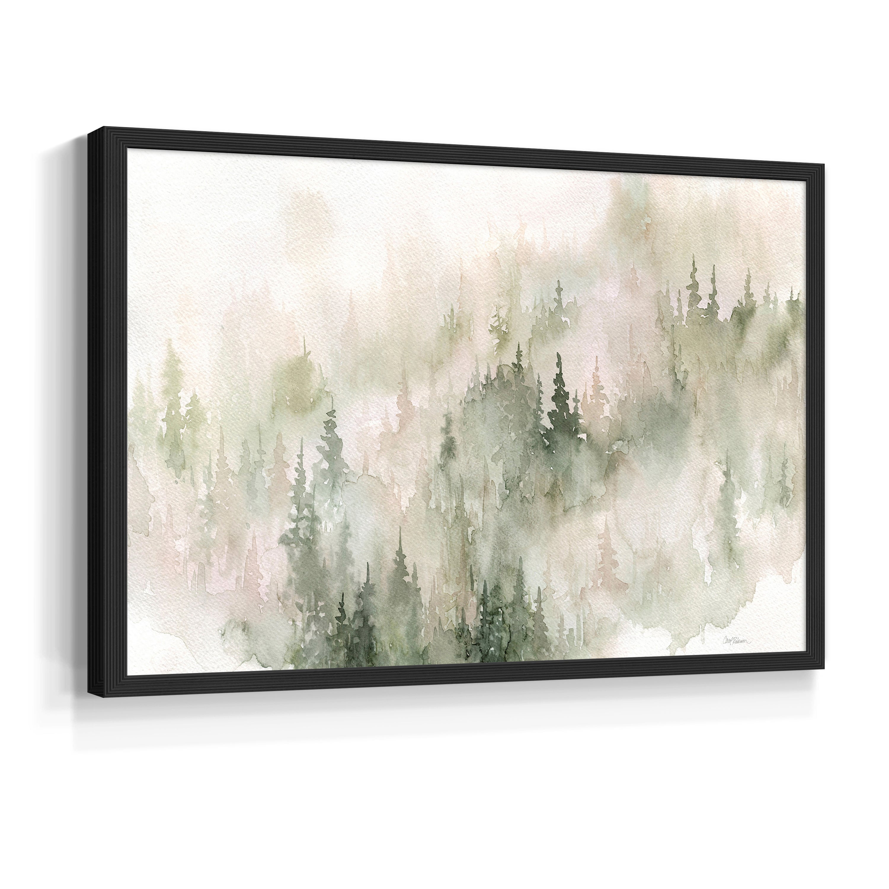 Misty Mountain Sides by Carol Robinson - Restickable Framed Giclée Print