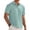 Mint Green-T2, variant on Homeyce Mens Short Sleeve Polo Shirts Contrast Collared Button Shirts Casual Basic Lightweight Polo Tee Knitted Striped Short Sleeve Golf Shirts,Blue 3XL