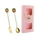thumbnail image 1 of Cucharas de postre de acero inoxidable, tenedores, cucharas de té multiusos, cubiertos corona rosa, 1 of 9