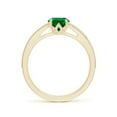 thumbnail image 2 of ANGARA Lab Grown Vintage Inspired Pear Emerald Split Shank Engagement Ring for Women in 14K Yellow Gold (Size-8x6mm) | May Birthstone, Anniversary, Jewelry Gift for Women | Lab-Grown Emerald Ring, 2 of 8