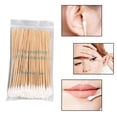 thumbnail image 4 of HLONK 100/200Pcs 6 Inch Long Wooden Handle Cotton Swabs Cleaning Sticks Applicator, 4 of 14