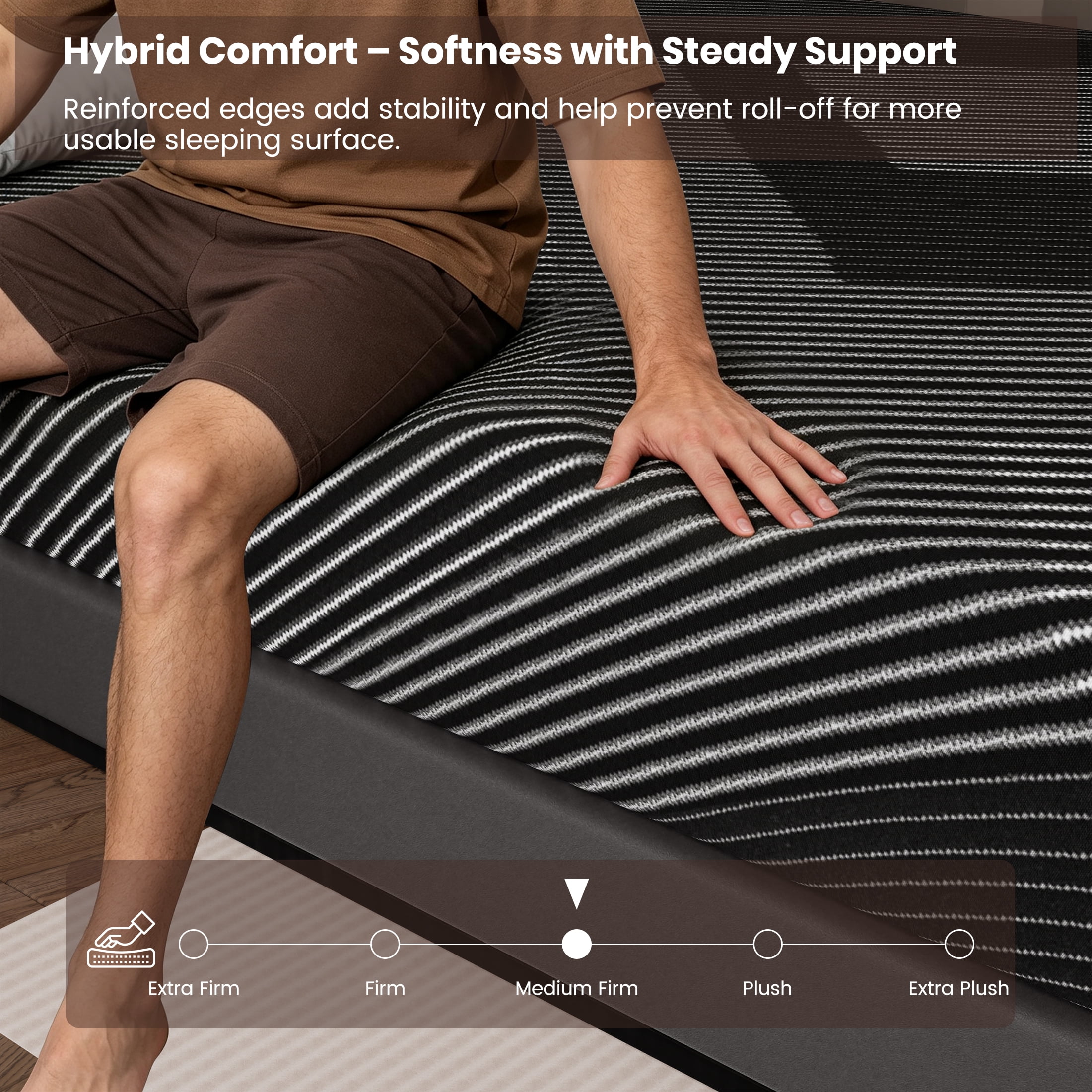 JYYA88BB 10-inch Full Size Gel Memory Foam Mattress, CertiPUR-US Certified, Bed-in-a-Box