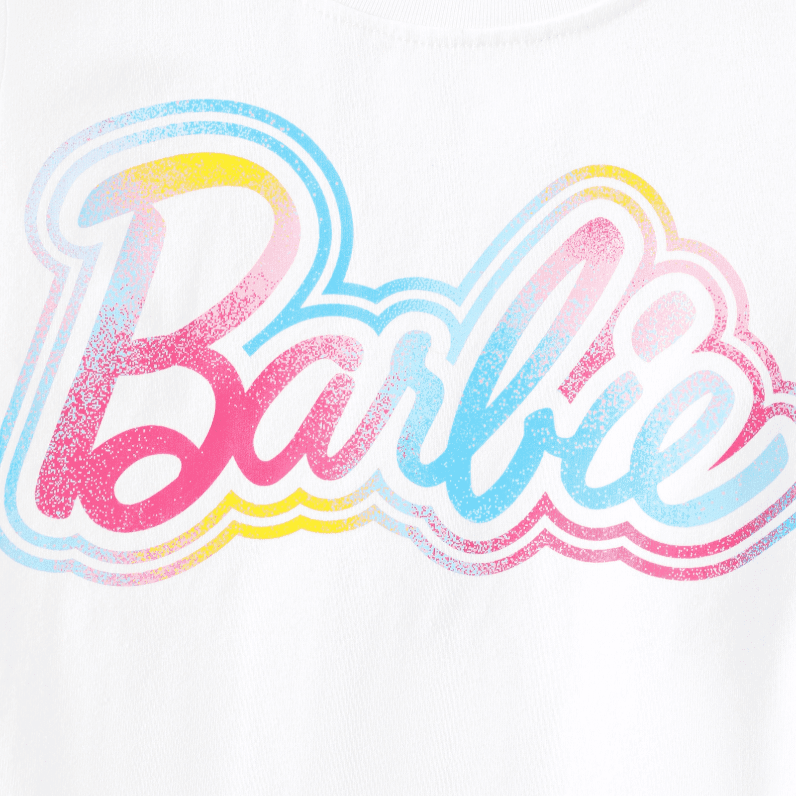 Barbie Girls Dress Cotton Drawstring Short Sleeves Top with Smocking Skirt Set Sizes 3-13