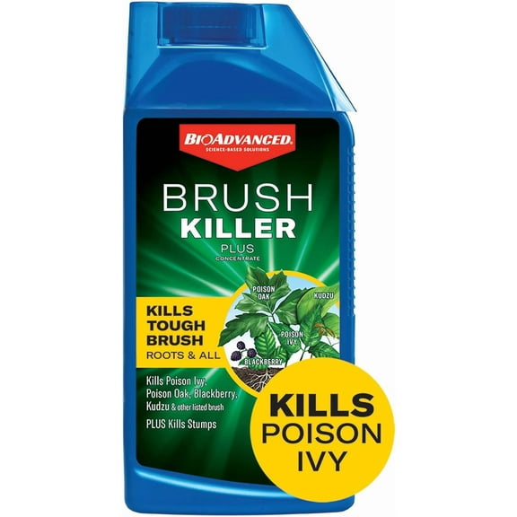 Brush Killer Plus, Concentrate Weed Killer, 32 oz â€“ Kills Tough Brush Roots & Poison Ivy