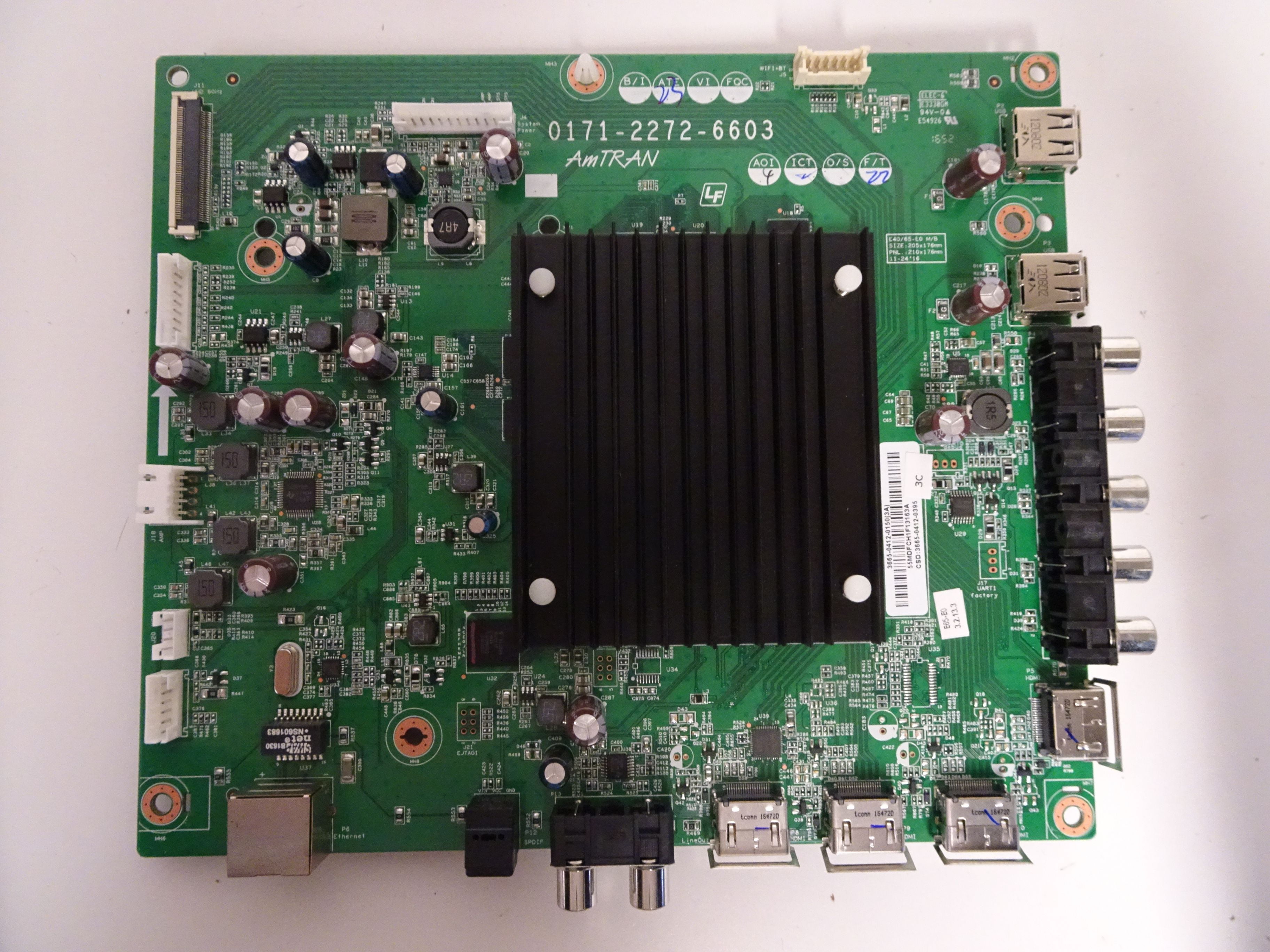 Vizio E65E0 Main Board (017122726603) 366504120150