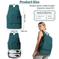 thumbnail image 7 of SYCNB Gym Backpack with Shoe Compartment, Waterproof Lightweight Sport Bag for Men & Women, Casual Travel Swimming Bag, Peacock Blue, 7 of 7