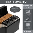 thumbnail image 3 of 4x6 Index Card Alphabet Tab Dividers 24 pcs (Black), 3 of 5
